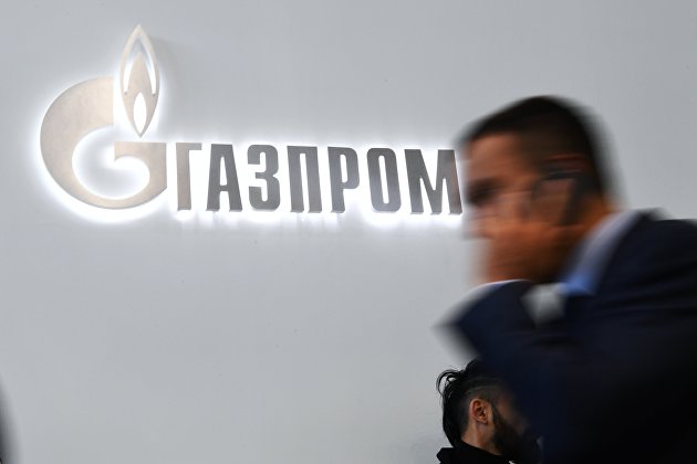 % Логотип компании "Газпром"