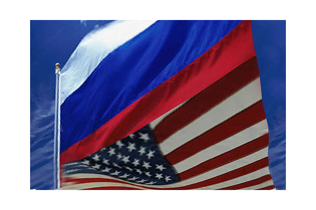 Флаг США, РФ