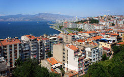 Вид на турецкий город Измир