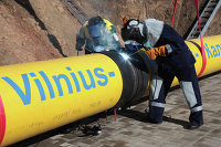 Участок газопровода Минск-Вильнюс-Каунас-Калининград в Литве
