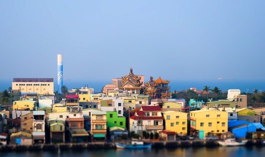 Вид на прибрежную часть города Гаосюн