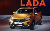 Автомобиль LADA XRAY Cross на Московском международном автомобильном салоне 2018