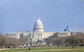 Вид на Капитолий. Вашингтон