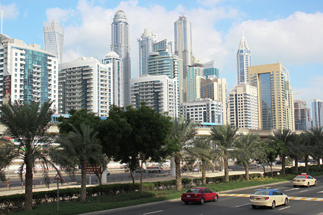 Вид на Дубай. 2015 год