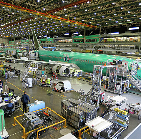 Производство самолетов Boeing 737 MAX