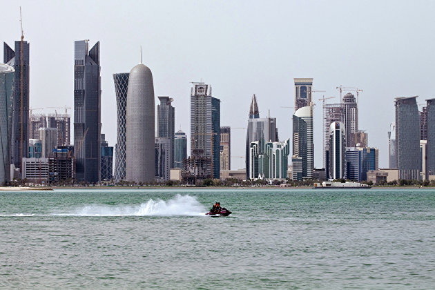 " Вид на столицу Катара - город Доха