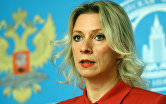 Официальный представитель министерства иностранных дел России Мария Захарова на брифинге по текущим вопросам внешней политики