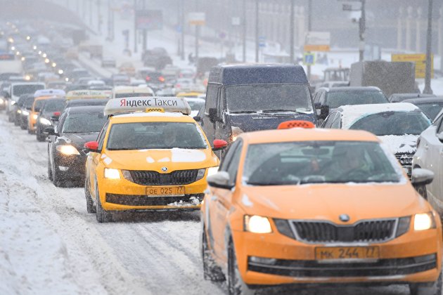 Снегопад в Москве