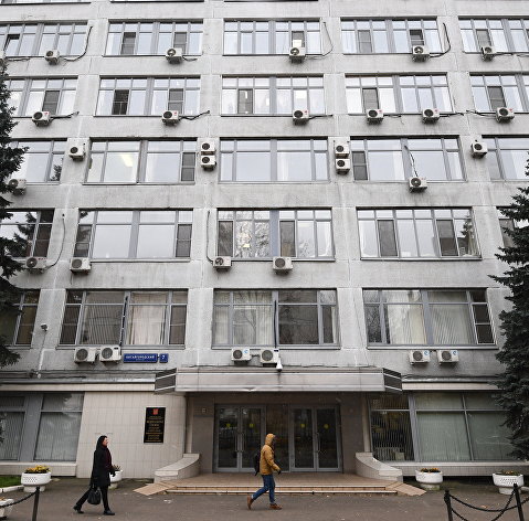 Здание Федеральной службы по надзору в сфере связи, информационных технологий и массовых коммуникаций (Роскомнадзора) в Москве.