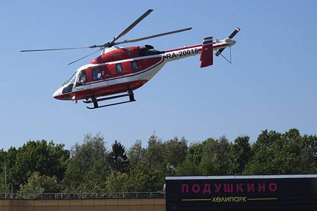 Вертолет упал в подмосковном Лыткарино, есть жертвы