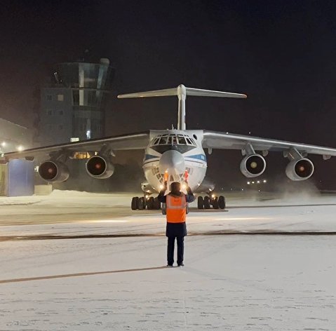 Самолет ВКС России в Казахстане