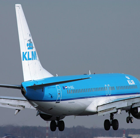 Самолет Боинг 737-800 голландской авиакомпания "КЛМ".