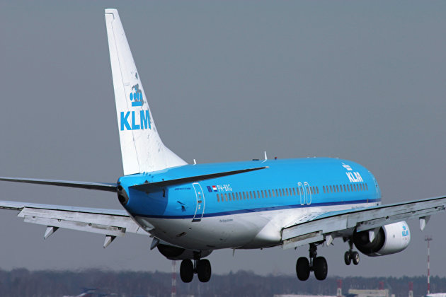 Самолет Боинг 737-800 голландской авиакомпания "КЛМ".