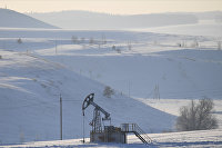 Нефтяная качалка в Альметьевском районе Республики Татарстан