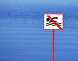 Табличка о запрете купания